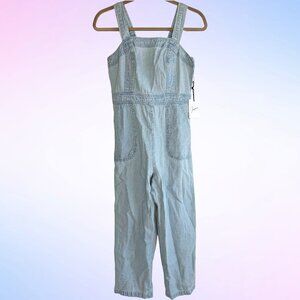NWT 100% COTTON WASHED LIGHT BLUE JUMPSUIT